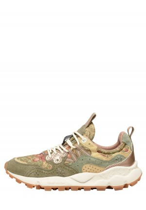 Flower Mountain Yamano 3 Joggesko Dame Grønn Beige | HIW550VX