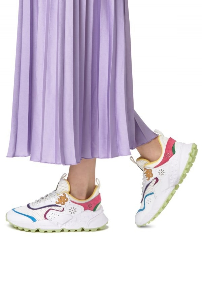 Flower Mountain Kotetsu Joggesko Dame Hvite Fuchsia | ATQ494MA