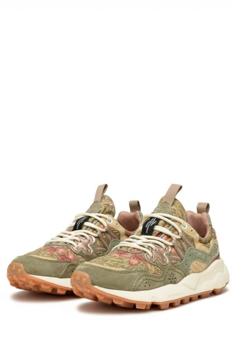 Flower Mountain Yamano 3 Joggesko Dame Grønn Beige | HIW550VX