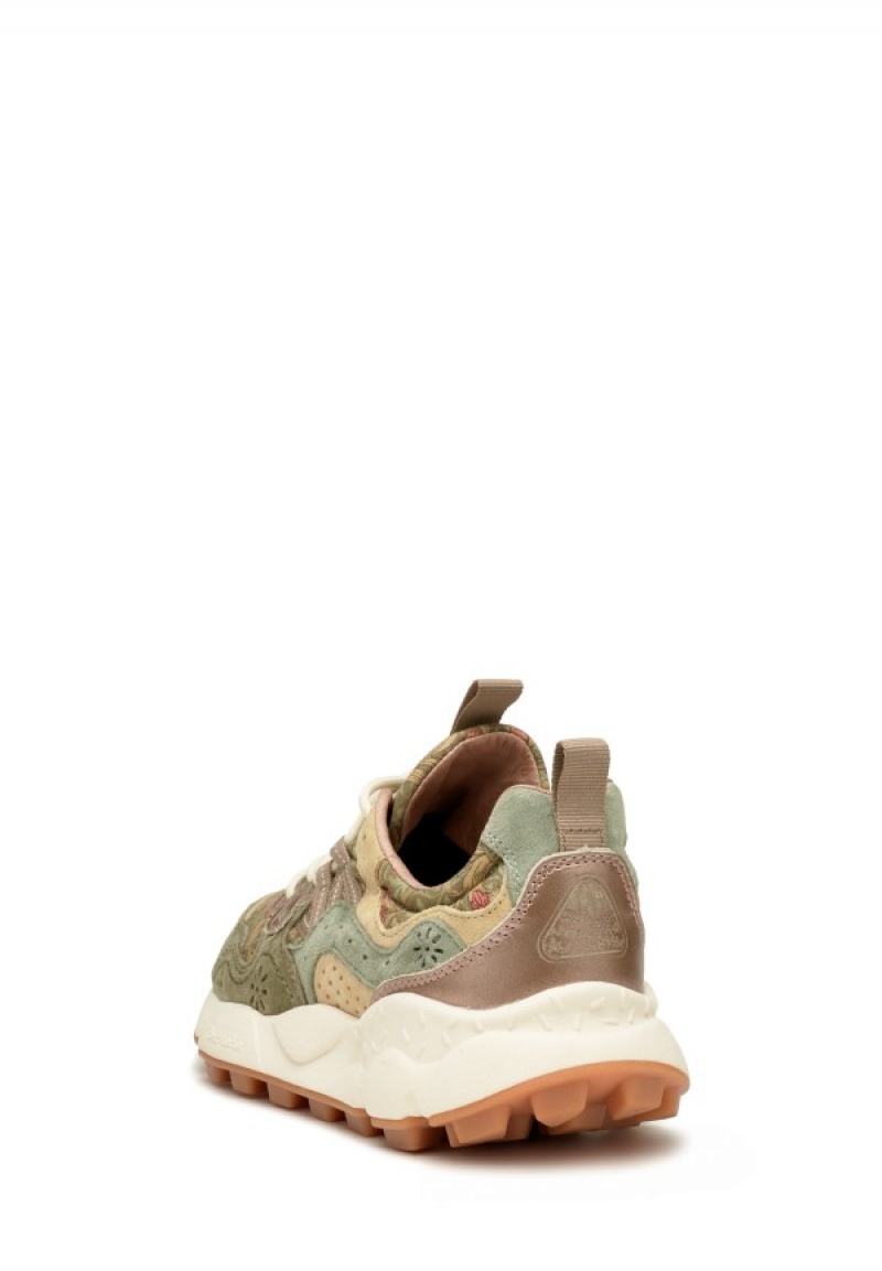 Flower Mountain Yamano 3 Joggesko Dame Grønn Beige | HIW550VX