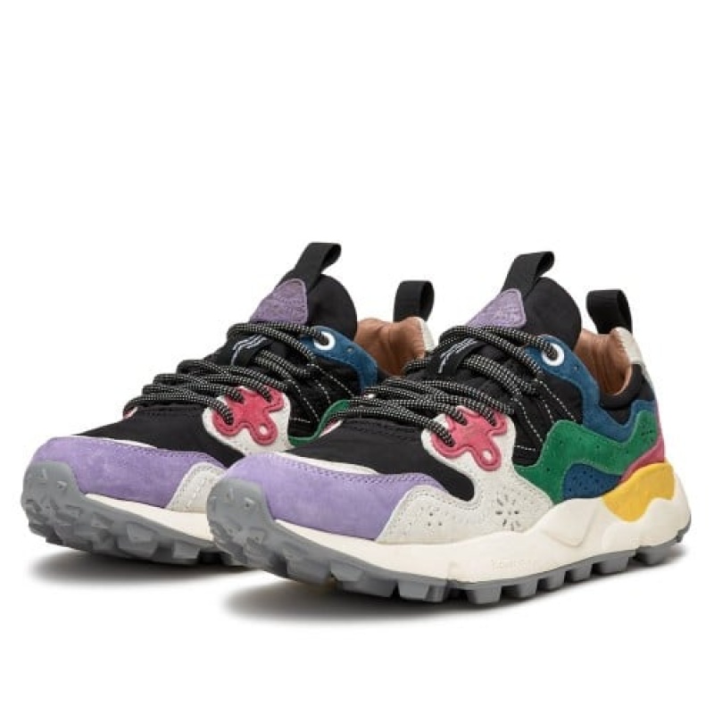 Flower Mountain Yamano 3 Joggesko Dame Lilla Svarte Hvite | PPK2447PF